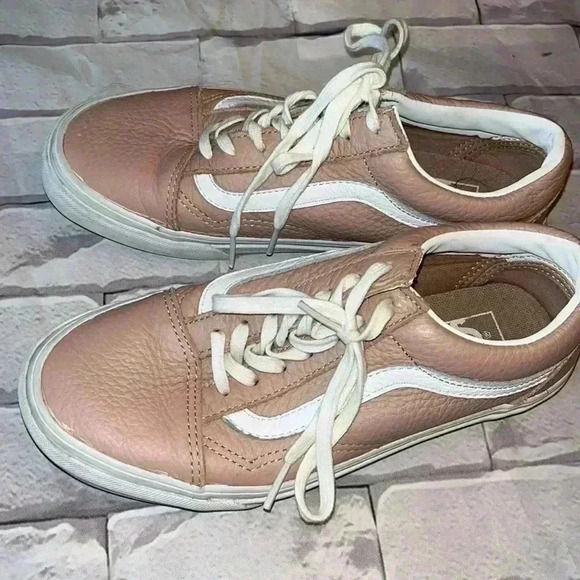 VANS leather pink blush size 7 - Picture 3 of 7